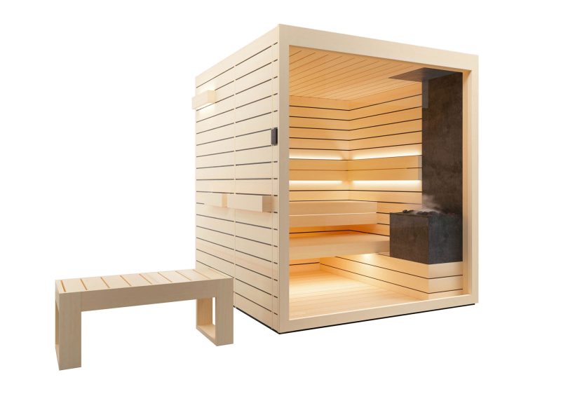 Sauna Modell Lumina mit allen Extras
